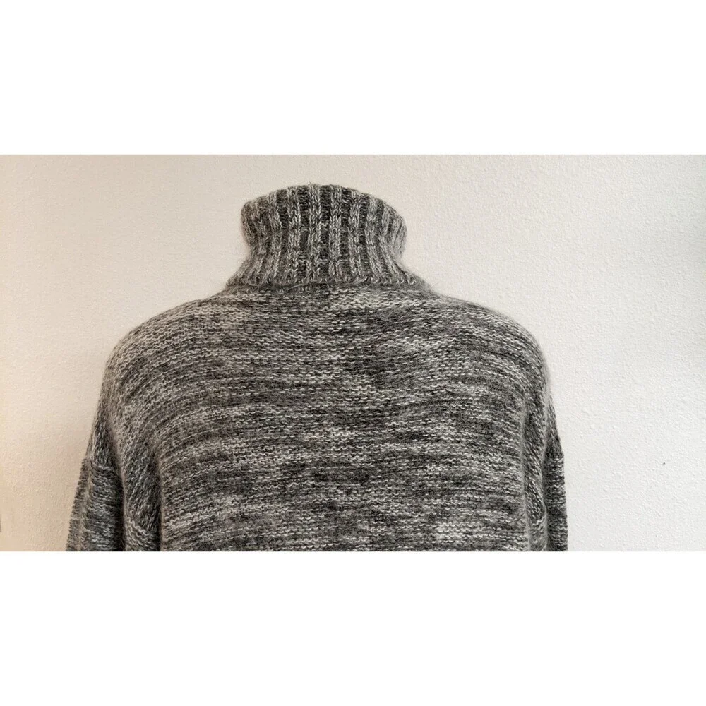 ALL POINTS By Reference Point Silk/Mohair Blend Turtleneck Long Slv Sweater LG